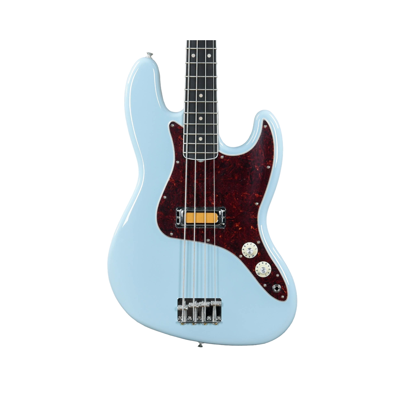 Fender Gold Foil Jazz Bass, Ebony Fingerboard, Sonic Blue