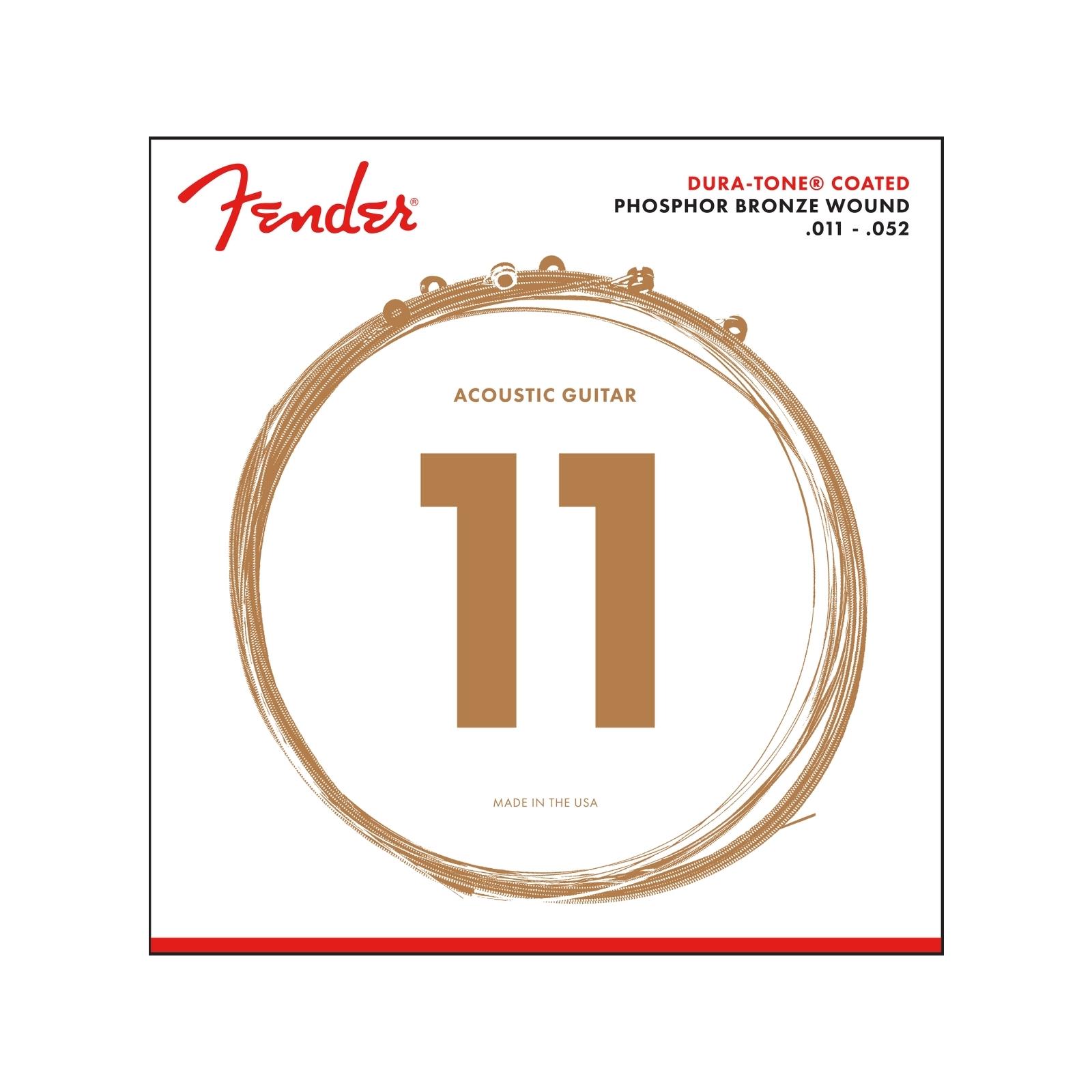 Fender 860CL Phosphor Bronze Dura-Tone® Coated 11-52