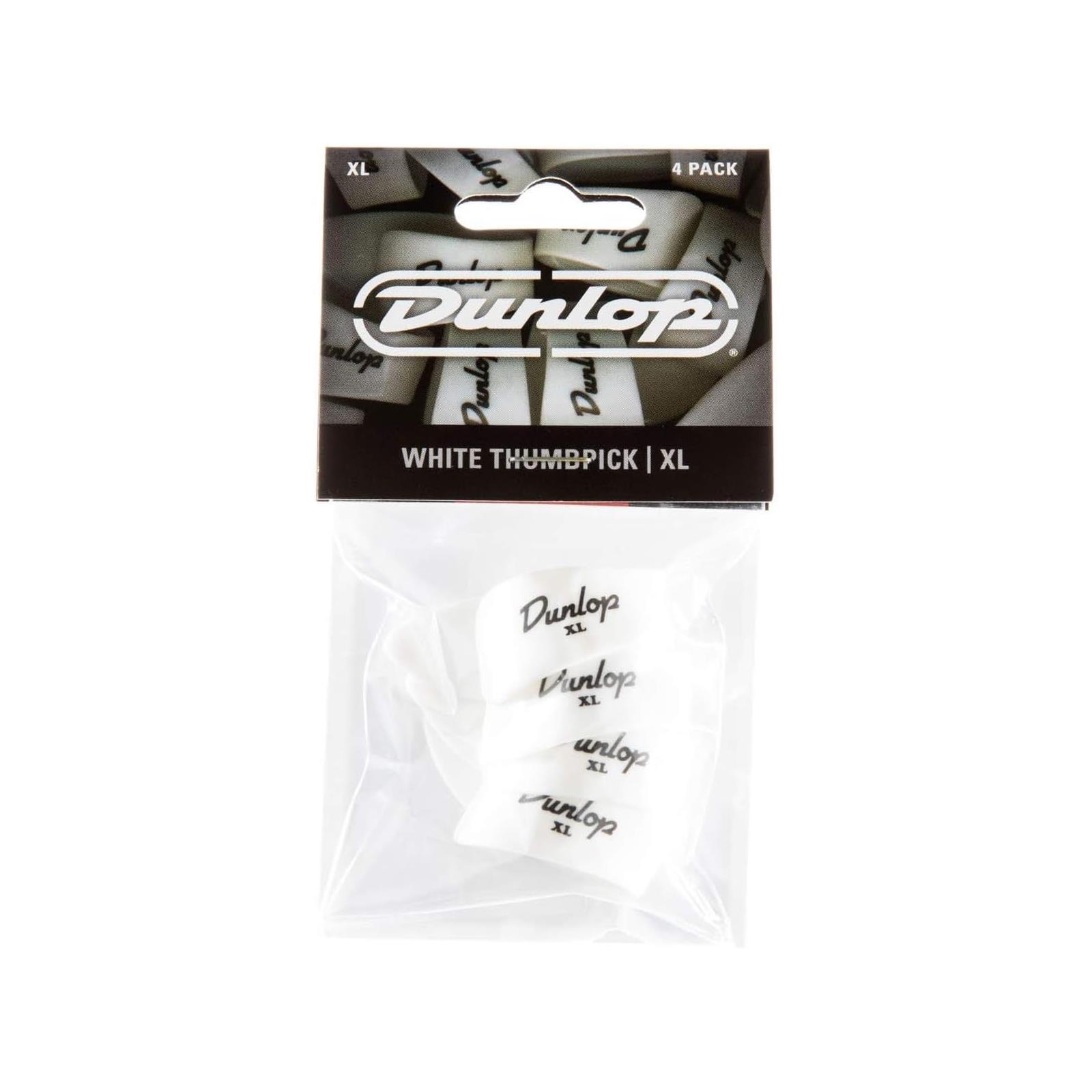 Dunlop Thumbpick XL White Pack 4