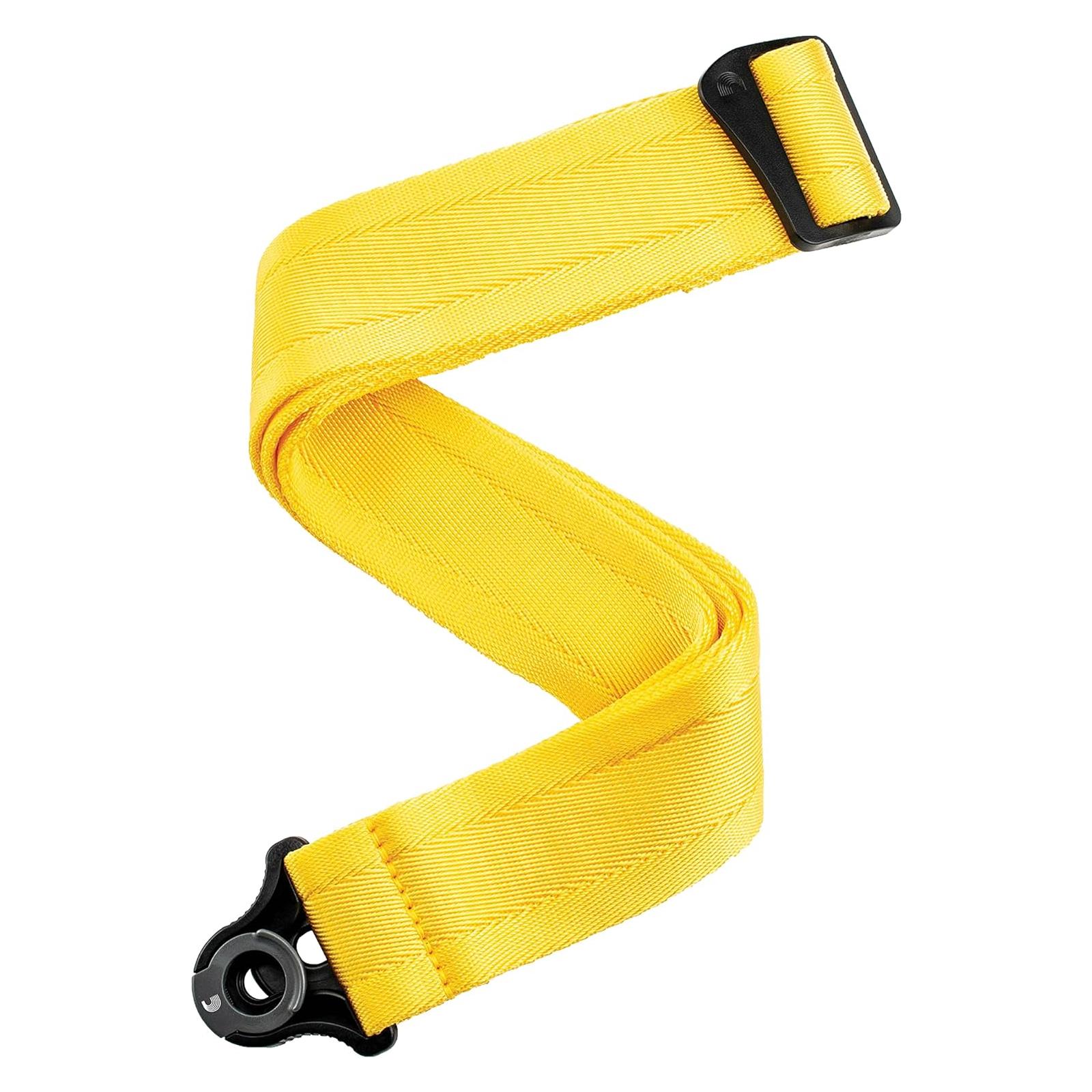 D'Addario Auto Lock Guitar Strap, Mellow Yellow