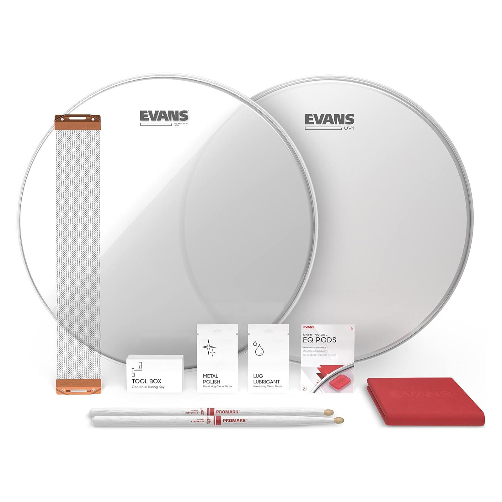 D'Addario EVANS 14” UV1 Snare Tune Up Kit
