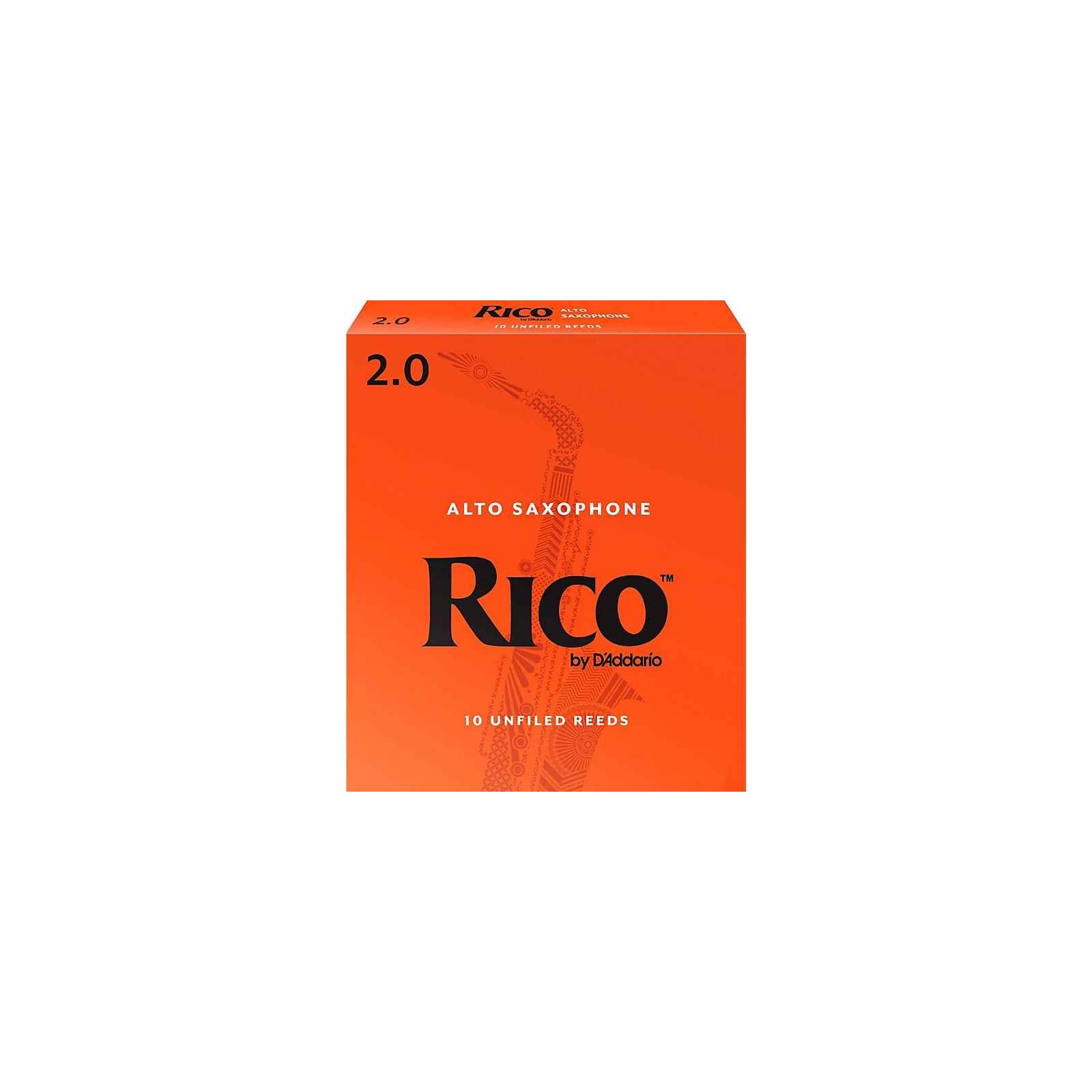 Rico Alto Sax Reeds, Strength 2, 10-pack