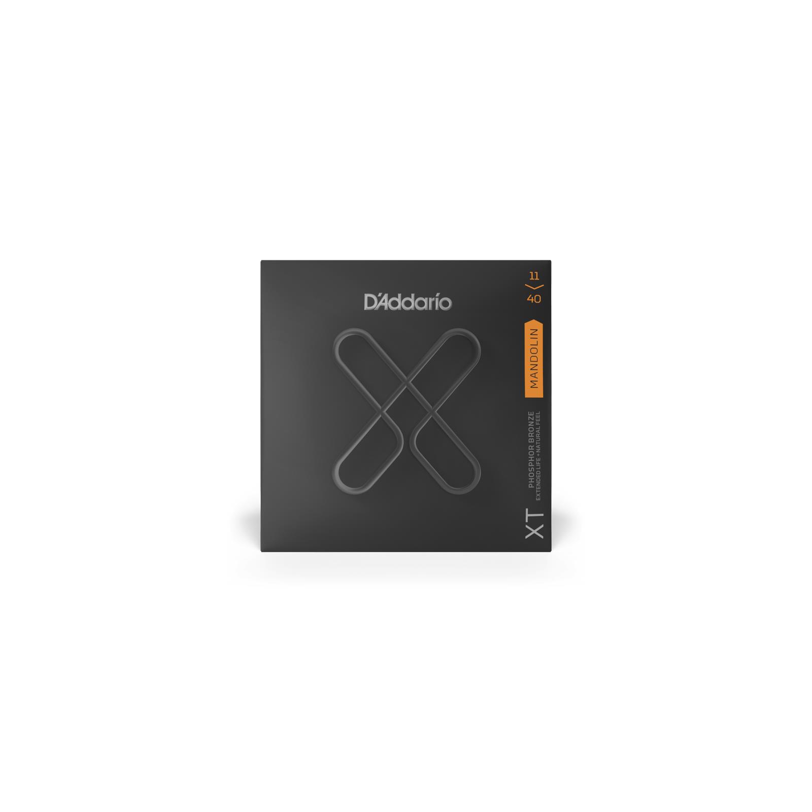 D'Addario XTM1140 XT Phosphor Bronze Mandolin Strings, Medium, 11-40