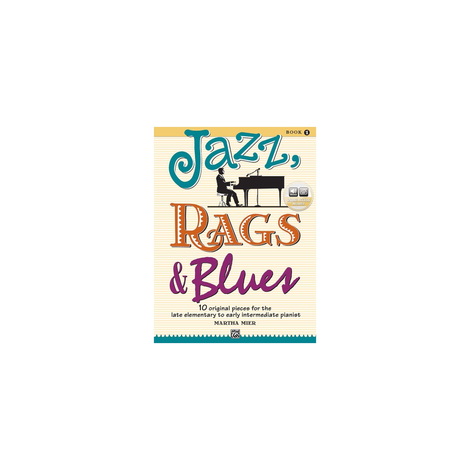 Piano Jazz, Rags & Blues Book 1 Online Access included