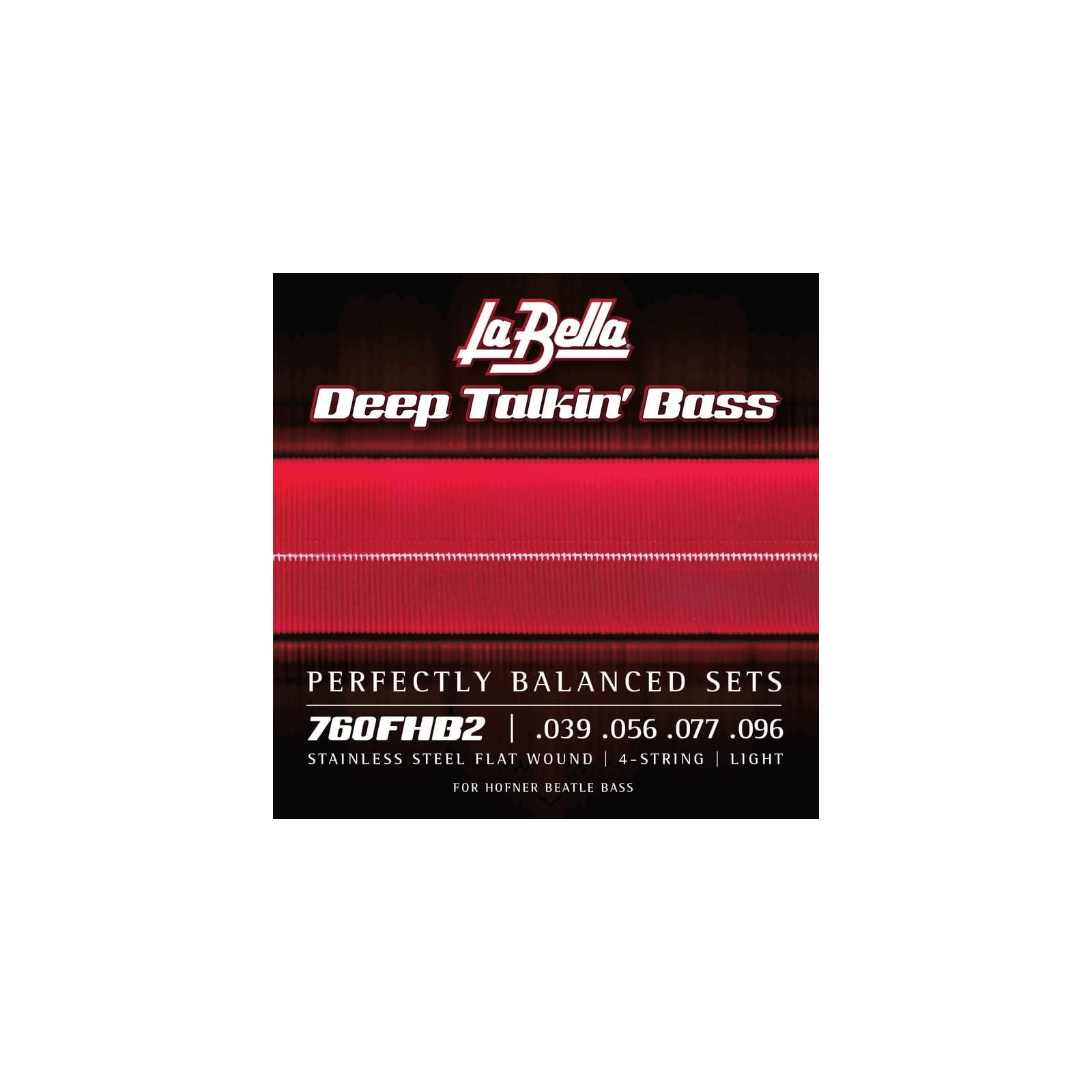 La Bella 39-96 Hofner Beatle Bass Set Short Scale Flatwound