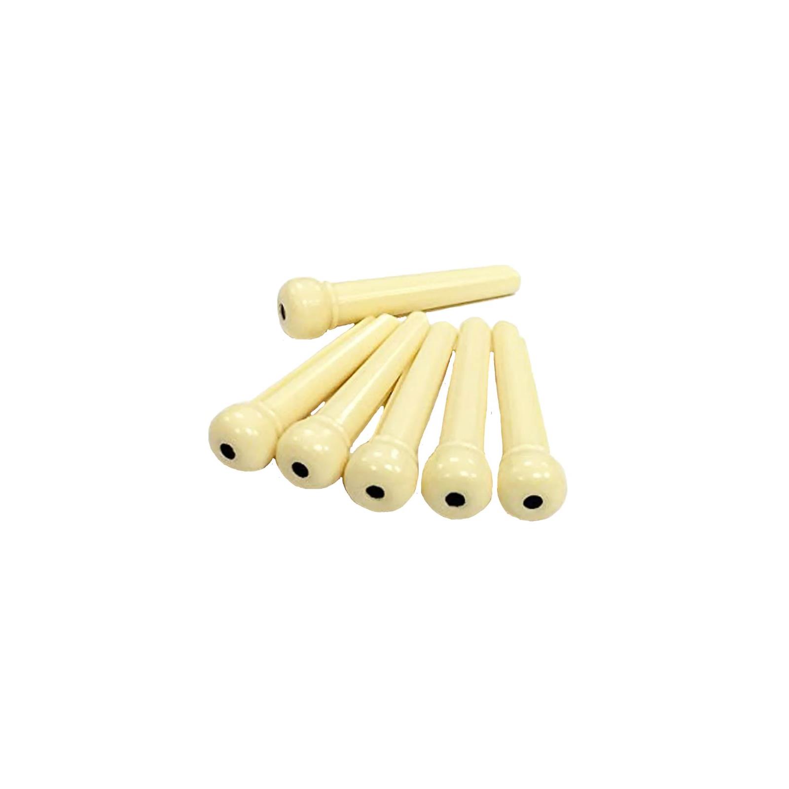 All Parts Bridge Pins Cream with Black Dot