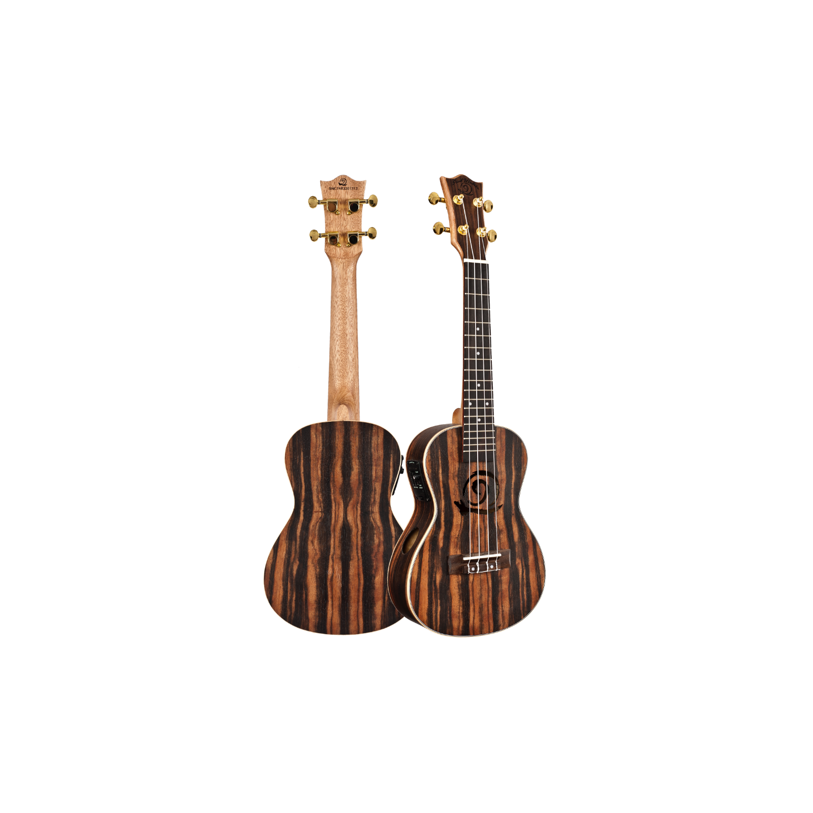 Amahi Snail Ebony Concert Uke