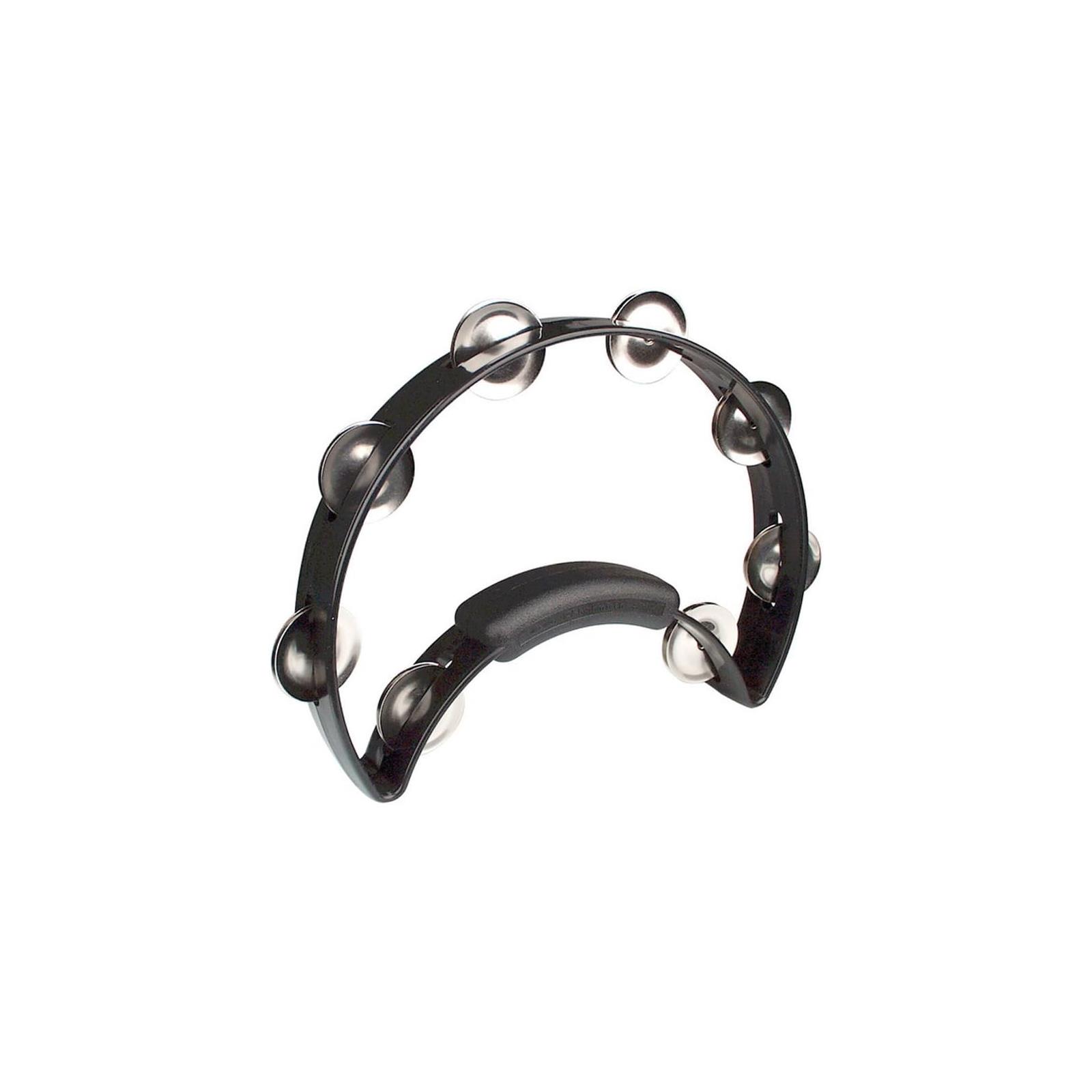 RhythmTech Half Moon Black Tambourine 1 Row