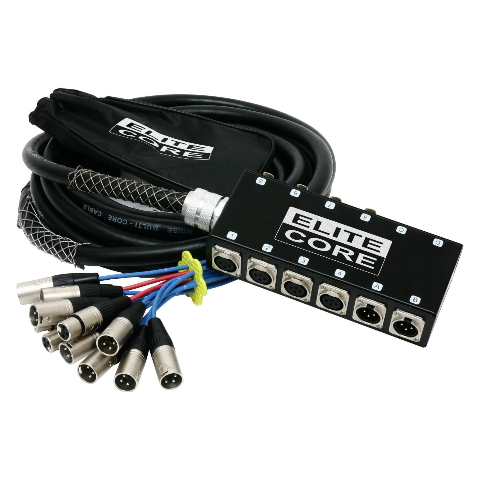 Elite Core 25' 8 x Send, 4 x Return XLR Snake