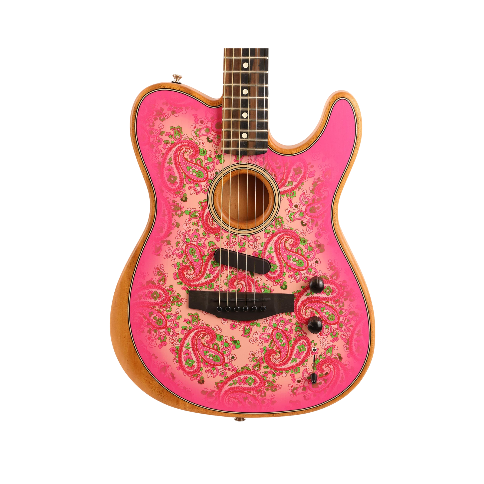 Fender American Acoustasonic Telecaster Limited Edition Pink Paisley