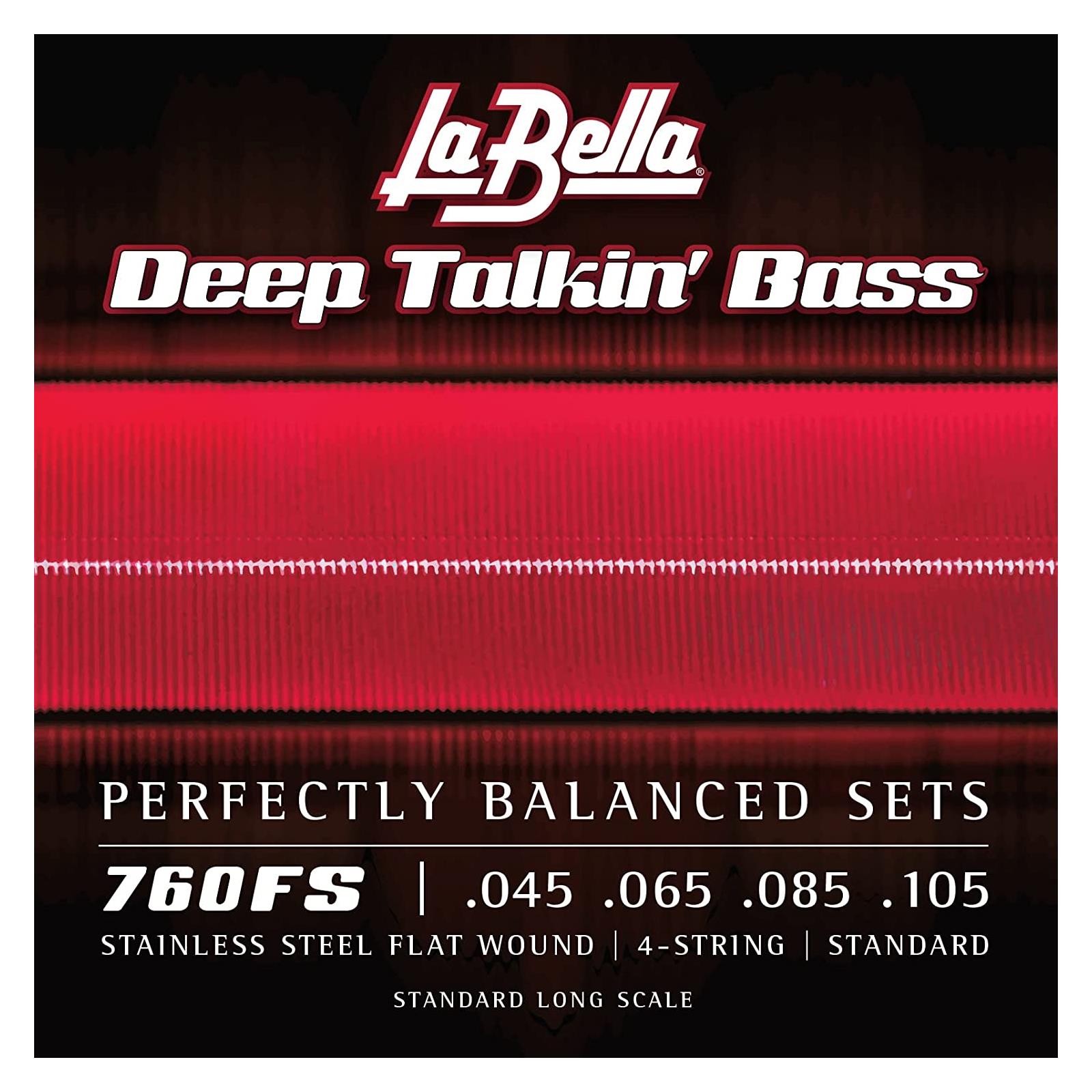 La Bella 45-105 Steel Flatwound Standard Scale