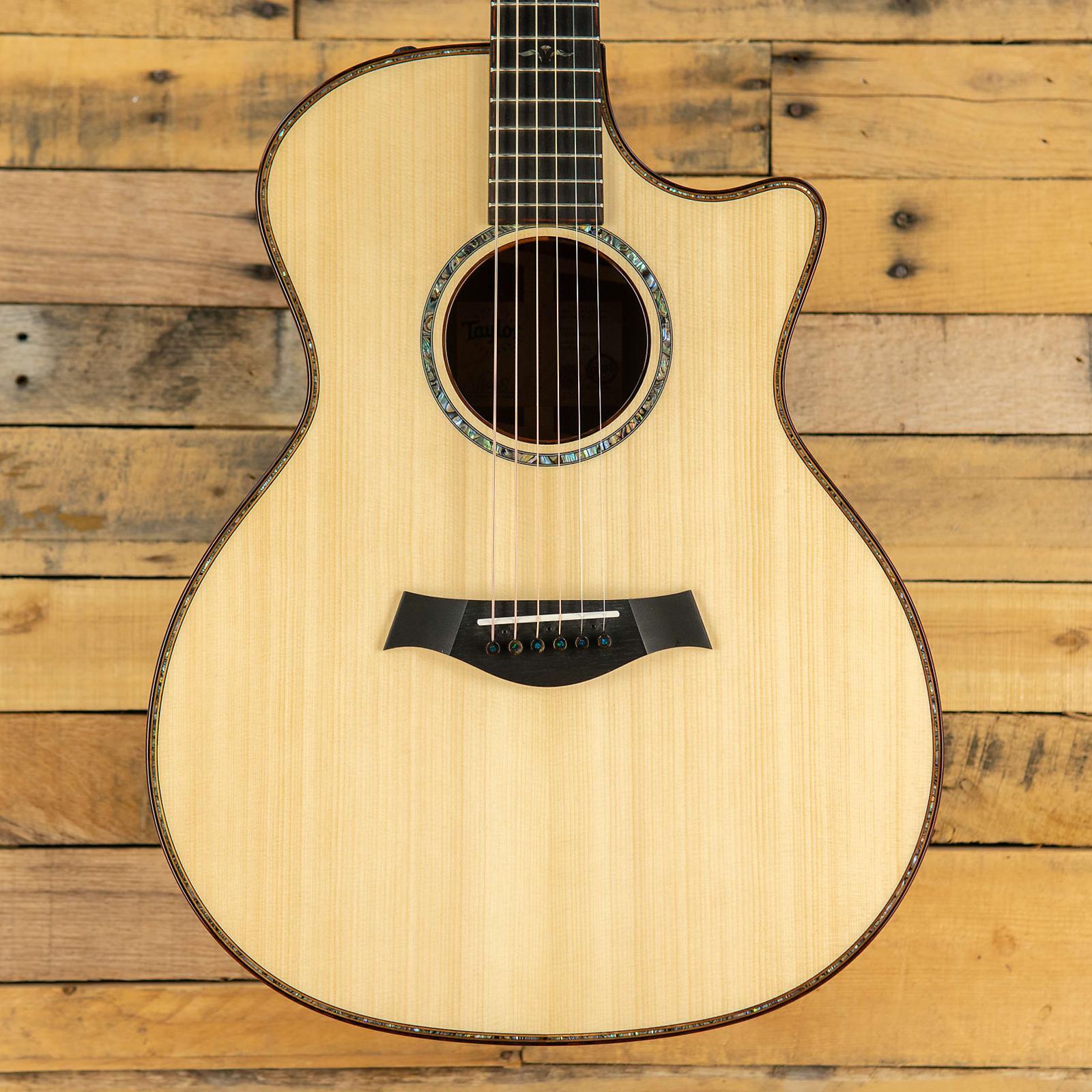 Taylor Custom Grand Auditorium Adirondack Spruce & Tasmanian Blackwood - Natural / Shaded Edgeburst