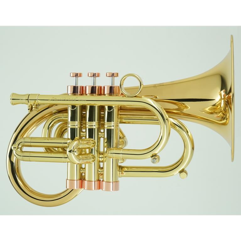 Carol Brass Taylor Phat Puppy Pocket Flugelhorn - Raw Brass
