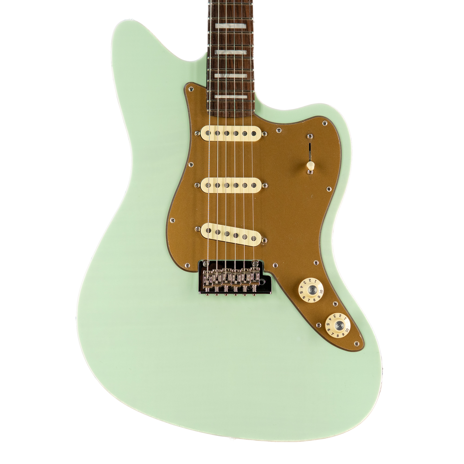Fender Parallel Universe Volume II Strat® Jazz Deluxe, Rosewood Fingerboard, Transparent Faded Sea Foam Green