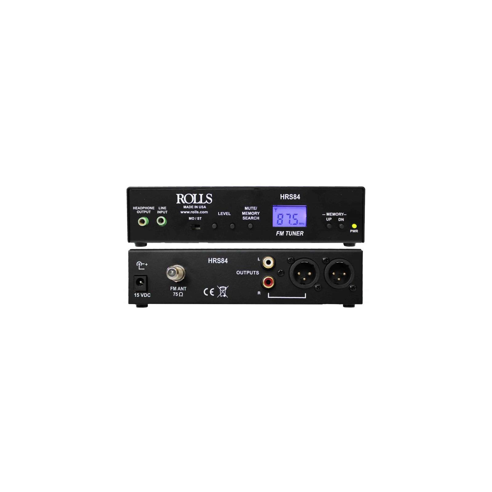 Rolls HRS84 FM Digital Tuner with XLR Outputs