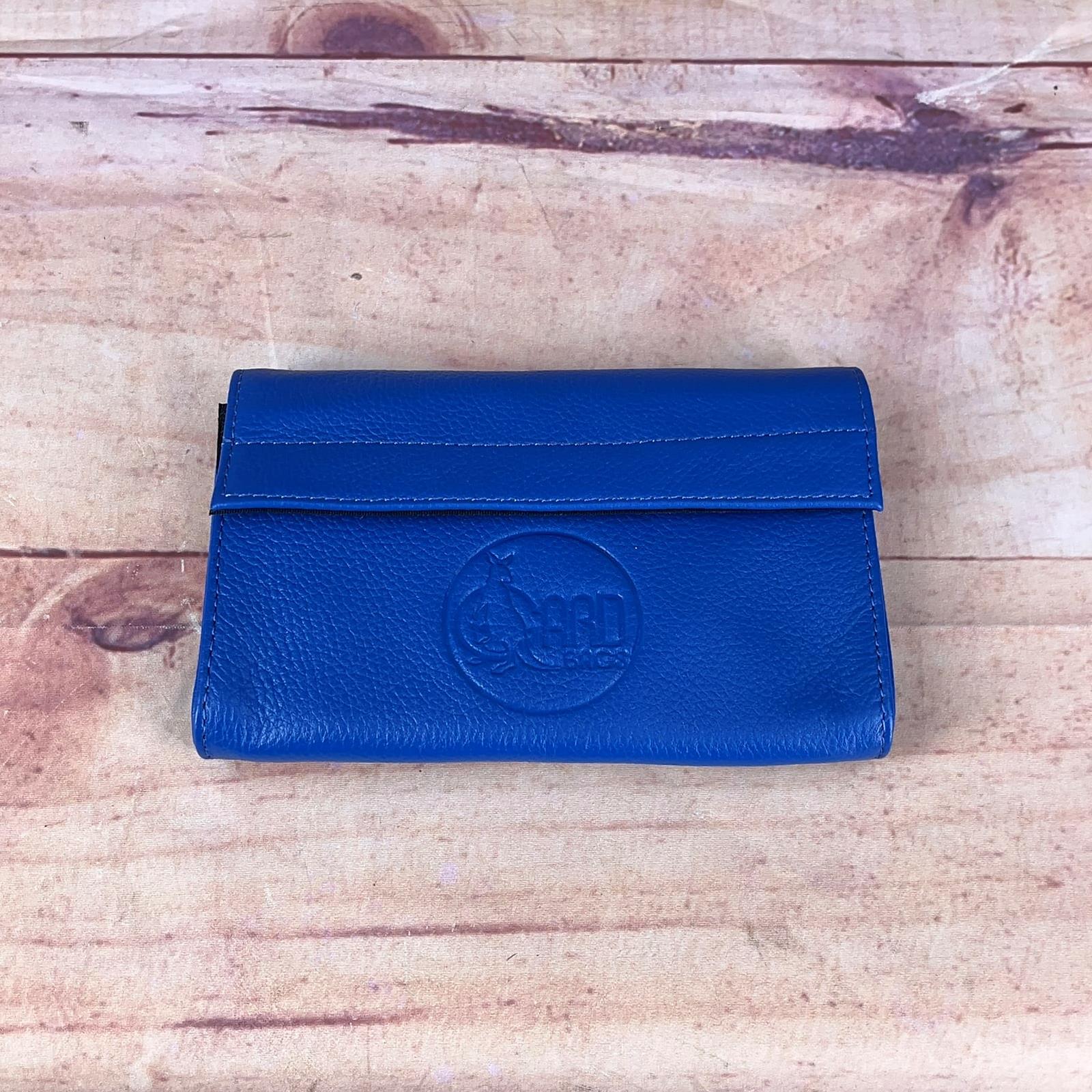 Gard Bags Rectangle shaped leather pouch for four Trumpet / Trombone mouthpiece Leather Electric Blue