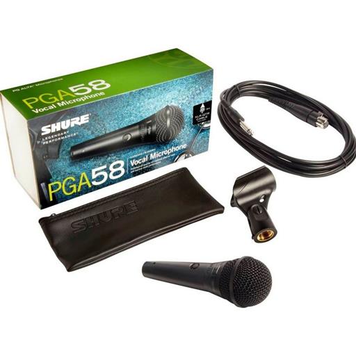 Shure PGA58 Dynamic Microphone with  1/4" Cable