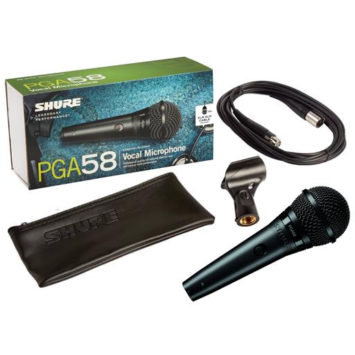 Shure PGA58 Dynamic Microphone with XLR Cable