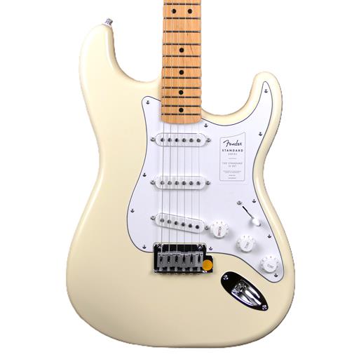 Fender Standard Stratocaster®, Maple Fingerboard, White Pickguard, Olympic White