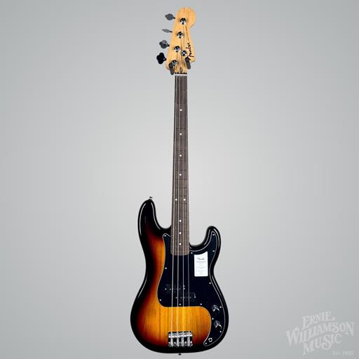 Fender Standard Precision Bass®, Laurel Fingerboard, Black Pickguard, 3-Color Sunburst