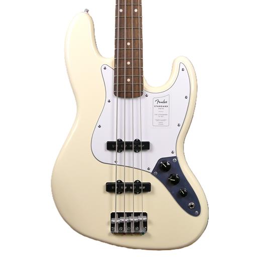 Fender Standard Jazz Bass®, Laurel Fingerboard, White Pickguard, Olympic White
