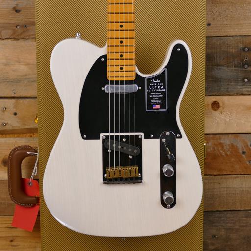 Fender American Ultra Luxe '50s Telecaster®, Maple Fingerboard, White Blonde