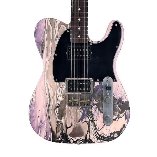 Nash T-2 HB Relic Swirl over Shell Pink, Dimarzios, 7.8 lbs