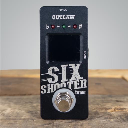 Outlaw Six Shooter II Tuner Guitar Effects Pedal Black - USED